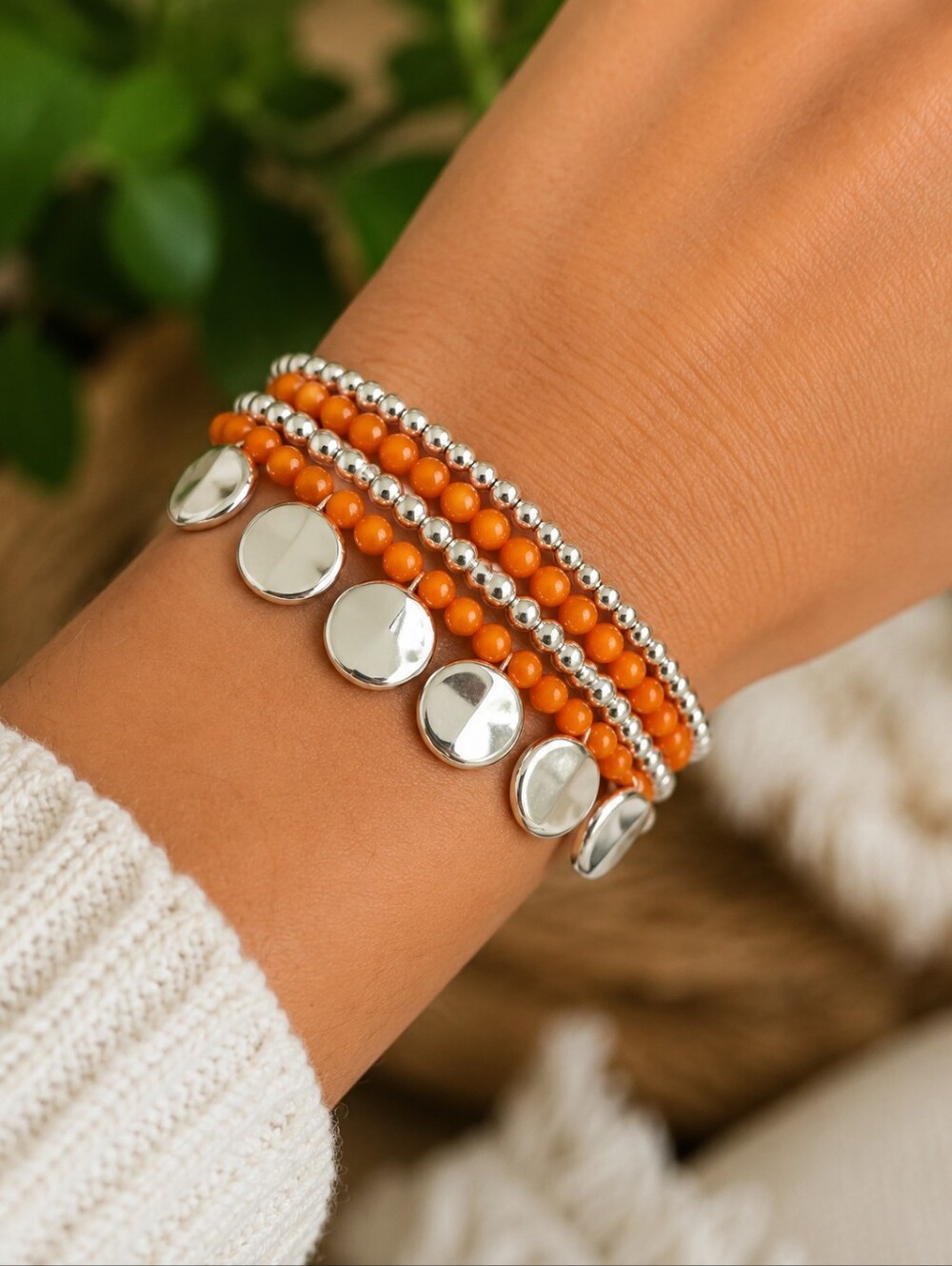 Bracelet Stack Trendy Fall Colors
